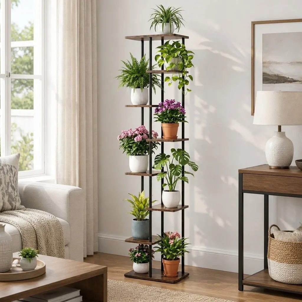 8-Tier Plant Stand for Home Use