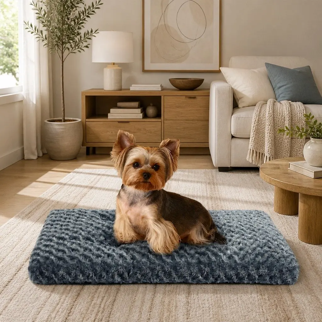 Dog Pet Bed Plush Calming Washable Soft Warm Comfortable Sleep Nest Small Large