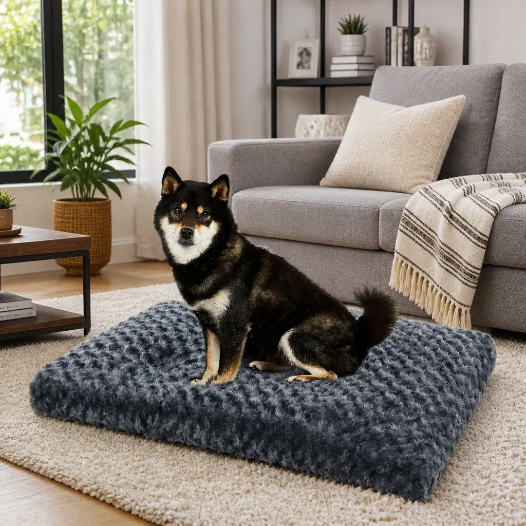 Plush Dog Bed for Relaxation at Home, 73cm