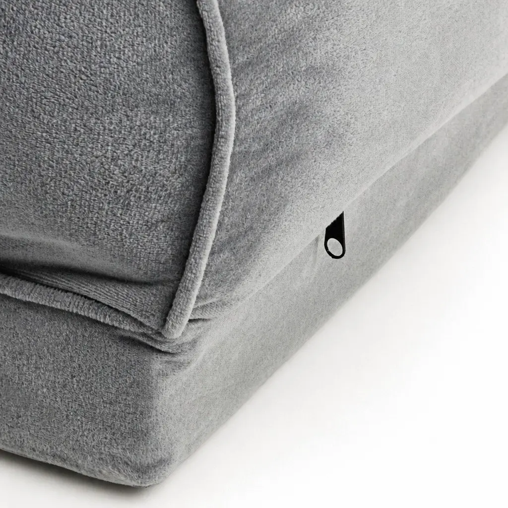 Pet Bed Sofa Dog Bedding Soft Warm Orthopaedic Memory Foam Large Grey Lounger