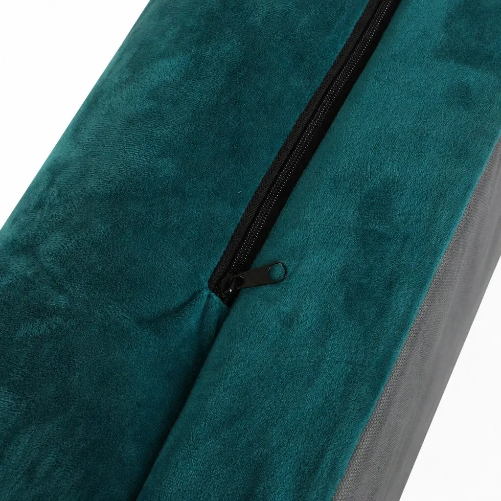 Pet Bed Sofa Orthopaedic Memory Foam Medium Blue Grey