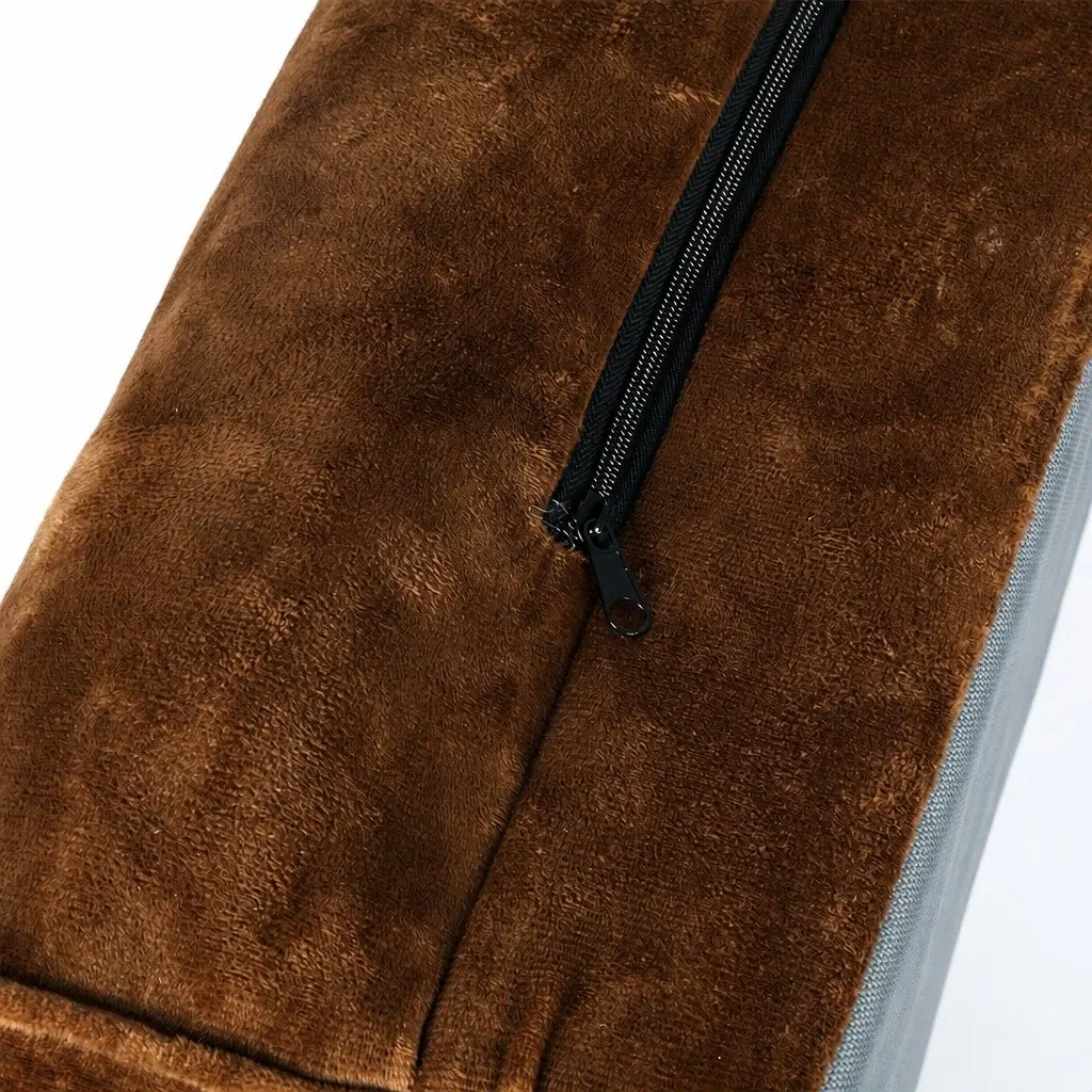 Orthopedic Pet Bed Memory Foam 76cm x 51cm x 19cm Brown