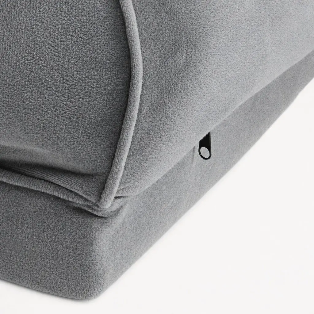 Pet Bed Orthopaedic Memory Foam Medium Grey