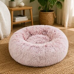 Practical Large Pink Donut Dog Bed for Every Home