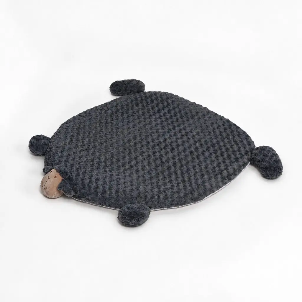 Pet Bed Memory Foam Large Plush Charcoal Grey