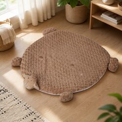 Ideal Medium Pet Bed with Plush Cover and Squeaky Toys