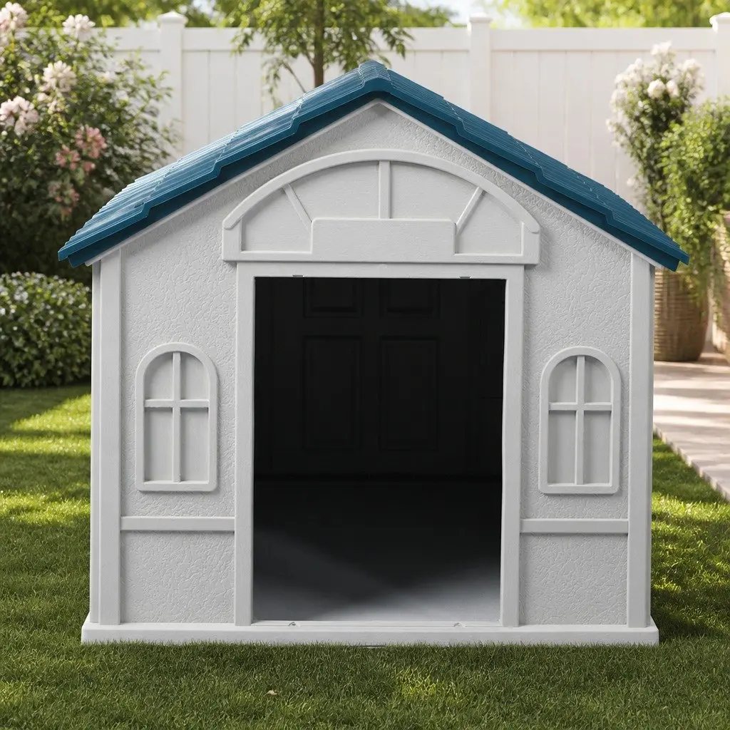 Dog Kennel Plastic Large Blue Waterproof Ventilation