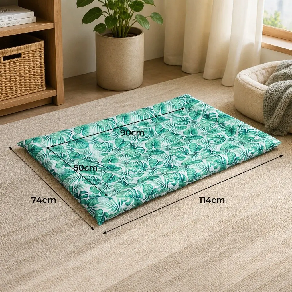 Pet Cooling Mat Large Self-Cooling Gel Pad Dog Cat Bed Bolster Waterproof