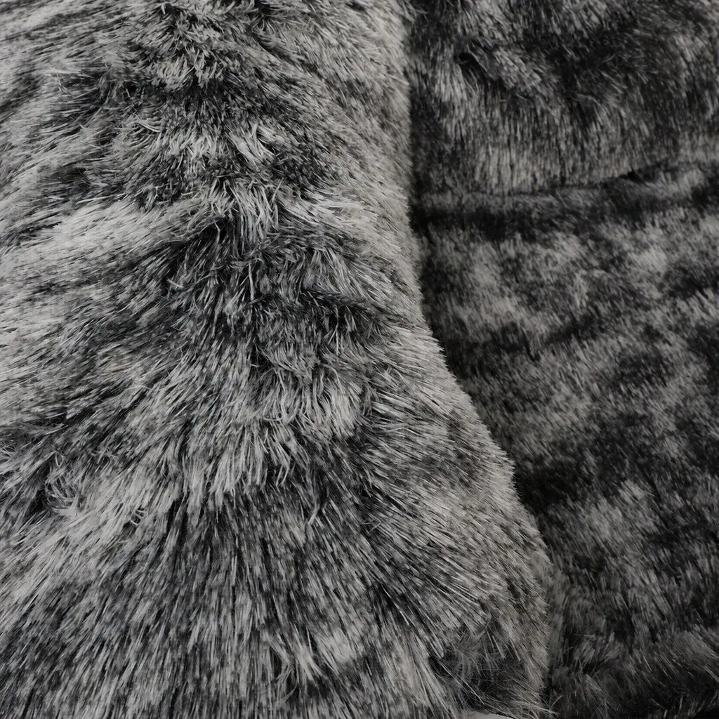 Large Pet Sofa Cover Waterproof Anti-slip Charcoal Plush 100cm x 85cm x 20cm