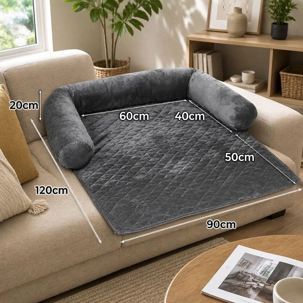 XL Grey Dog Sofa Cover for Various Home Uses
