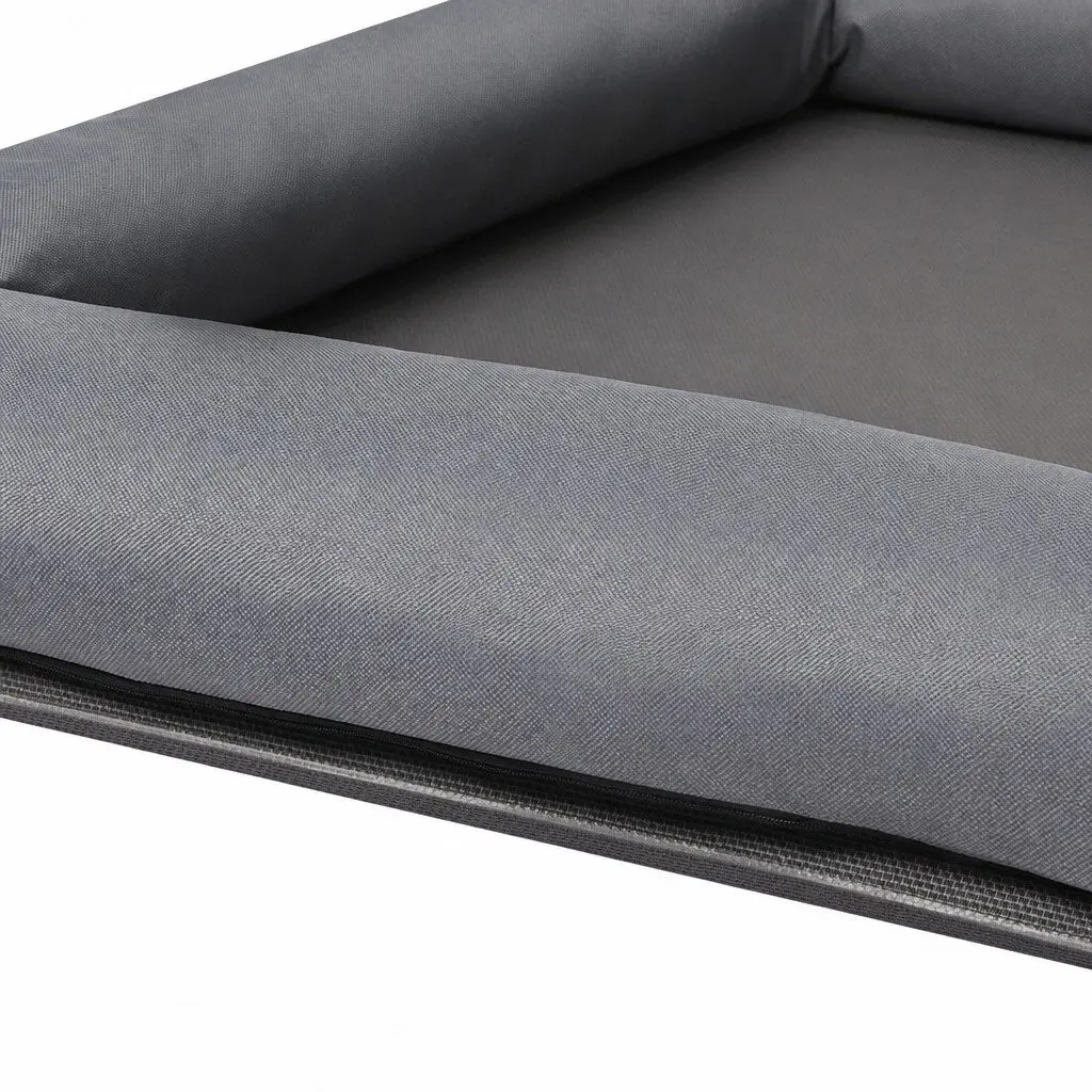 Elevated Pet Bed Steel Frame Mesh XL Grey