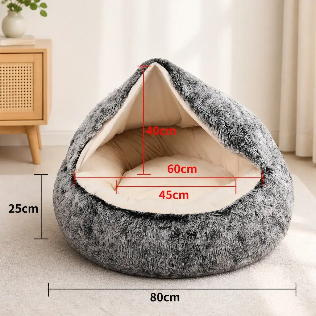 Semi-Enclosed Pet Bed for Comfort