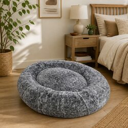 Versatile Charcoal Nap Bed for Home and Office Use