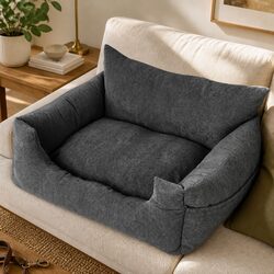 Practical Use of Large Grey Booster Seat for Pets