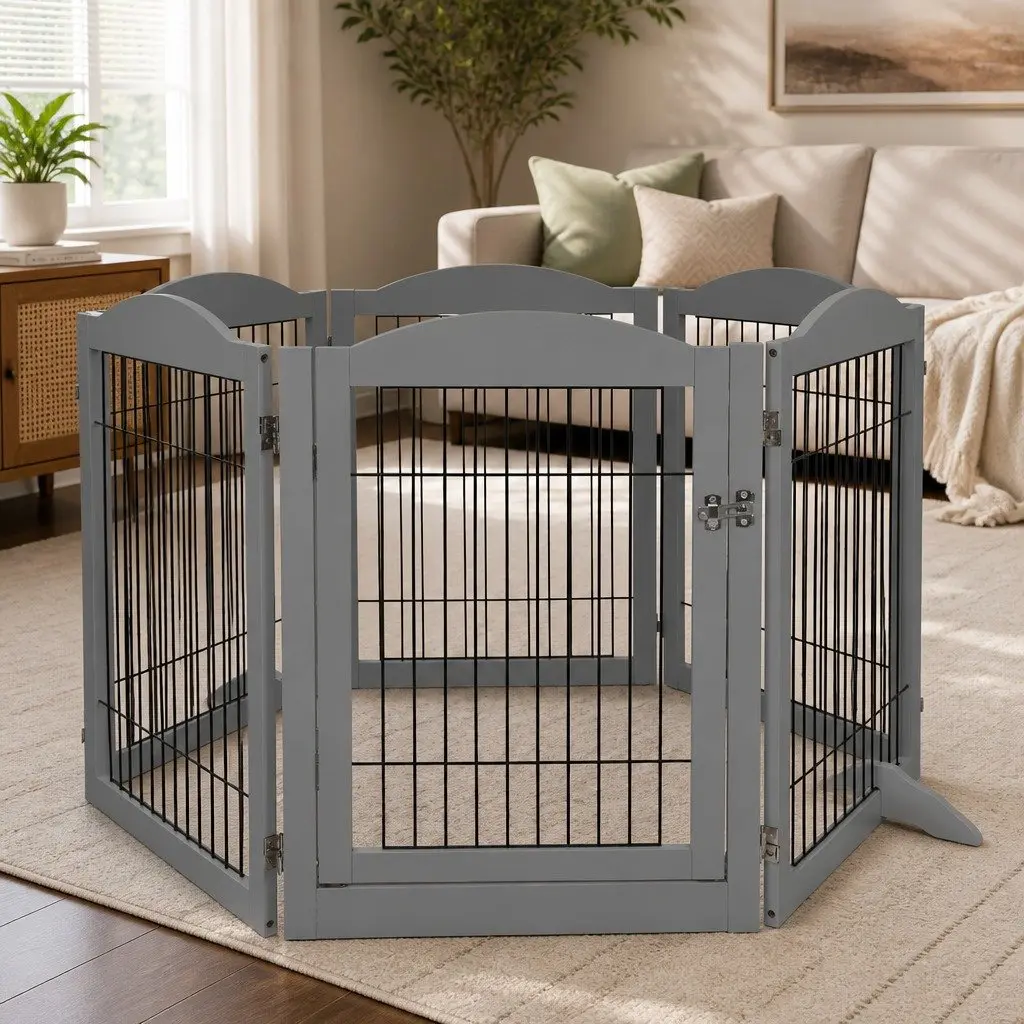 6 Panel Playpen for Indoor and Outdoor Use