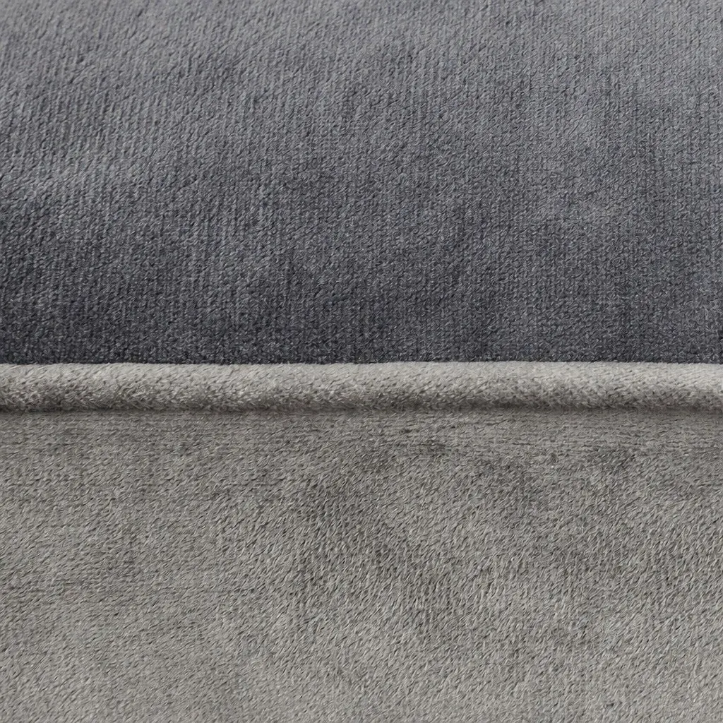 Pet Sofa Bed Orthopedic Support Large Size Memory Foam Grey Washable