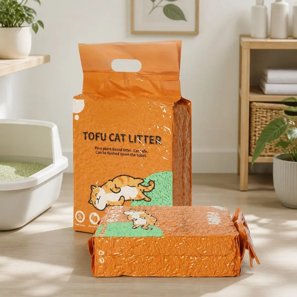Tofu Cat Litter Biodegradable Clumping Green Tea Scent 2.5kg