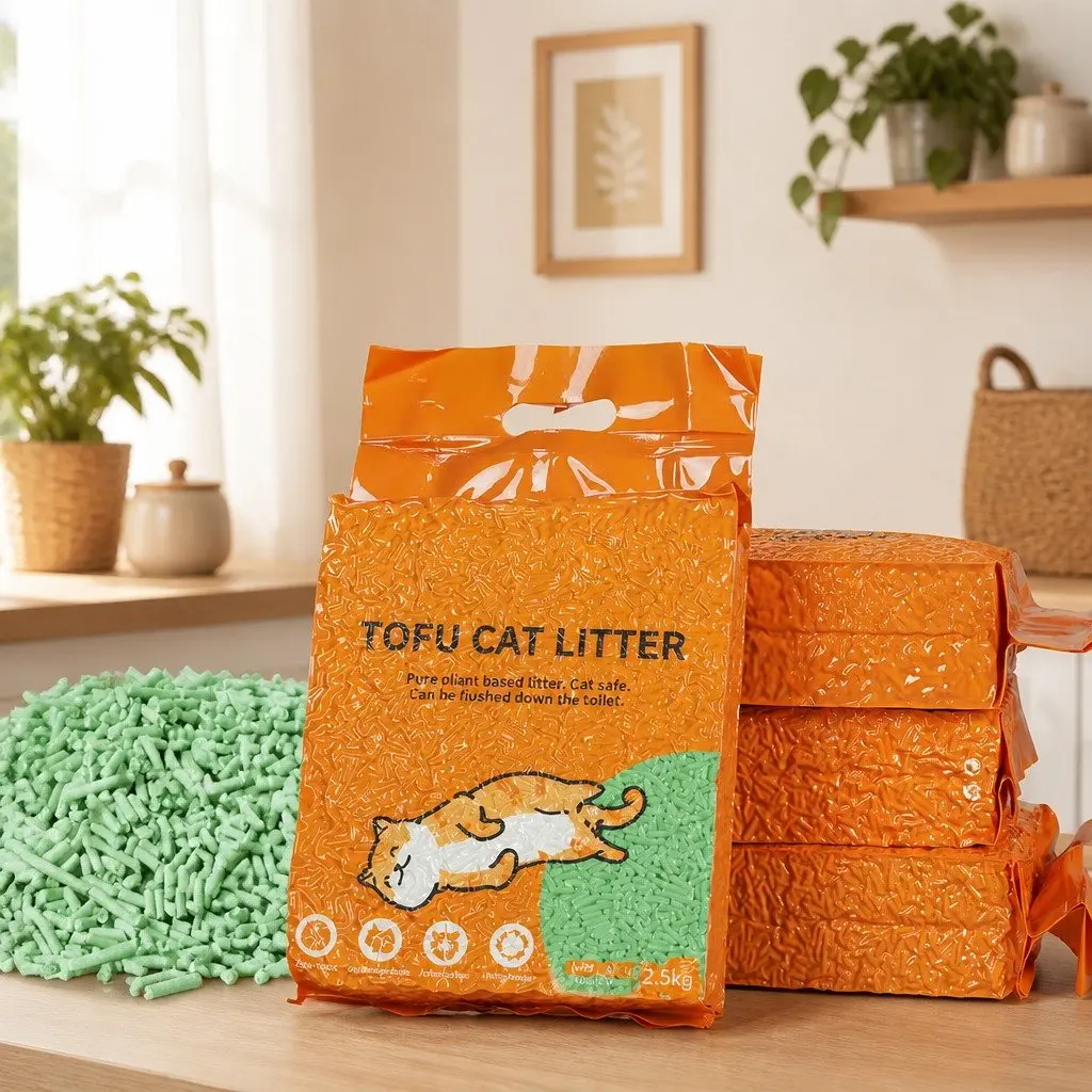 Tofu Cat Litter Biodegradable Clumping Green Tea 2.5kg