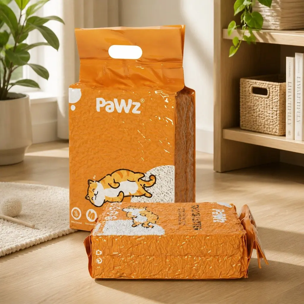 Tofu Cat Litter Biodegradable Clumping 2.5kg Natural Flushable Odour Control