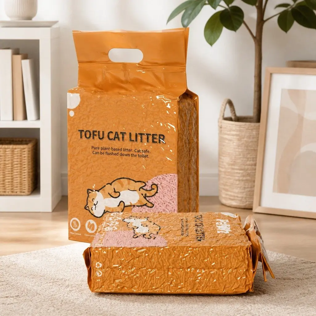Tofu Cat Litter Biodegradable Clumping Peach Scent 2.5kg