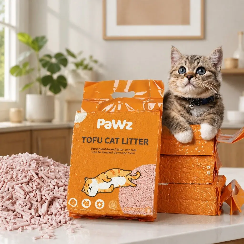 Tofu Cat Litter Biodegradable Clumping Peach Scent 2.5kg