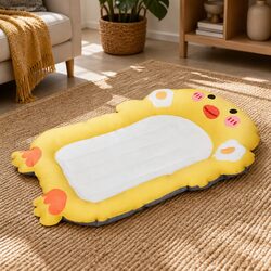 Practical Yellow Pet Cooling Mat for Home and Travel