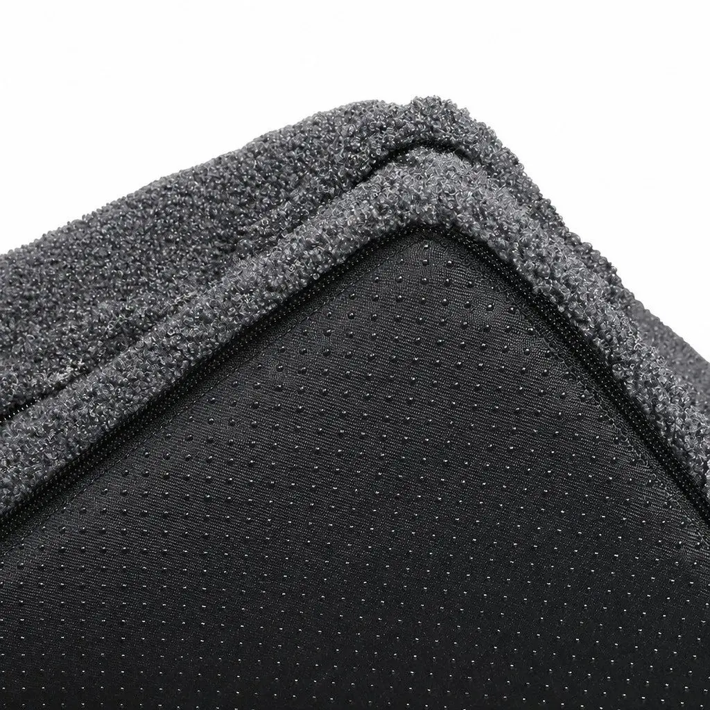 Memory Foam Pet Bed Orthopaedic Large Cushion with Raised Rim Grey Washable for Dogs and Cats 90cm x 64cm x 18cm