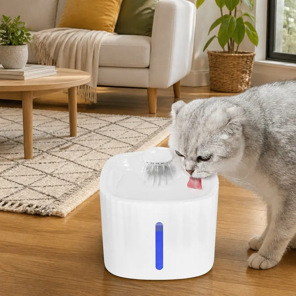 Pet Water Fountain Filter Replacement Cartridge Three-Stage Filtration System White 3 Piece