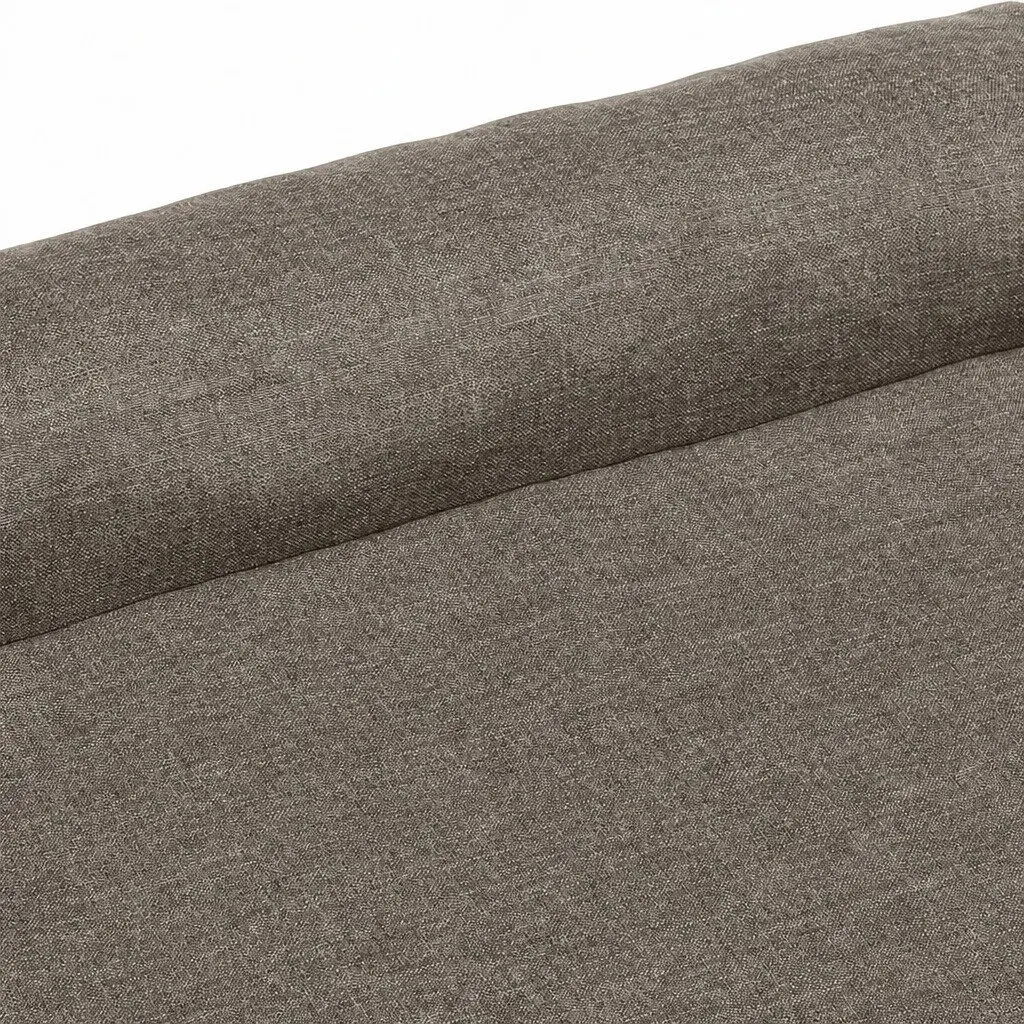 XL Memory Foam Dog Bed L-Shaped Bolster Coffee Colour Orthopedic Support Pet Sofa