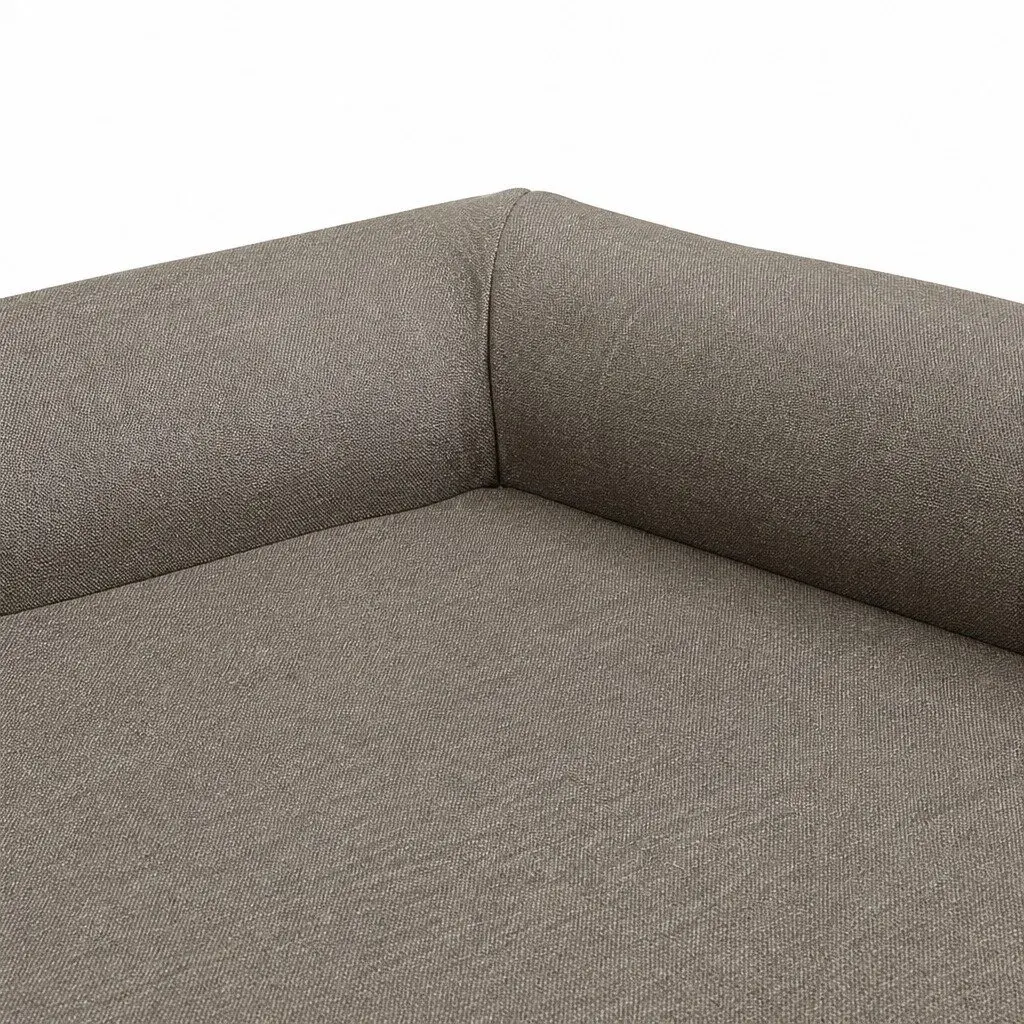 Orthopedic Pet Bed L-Shaped Coffee Medium Size Memory Foam Bolster Dog Sofa