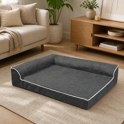 Functional Grey Orthopedic Dog Bed for Daily Use
