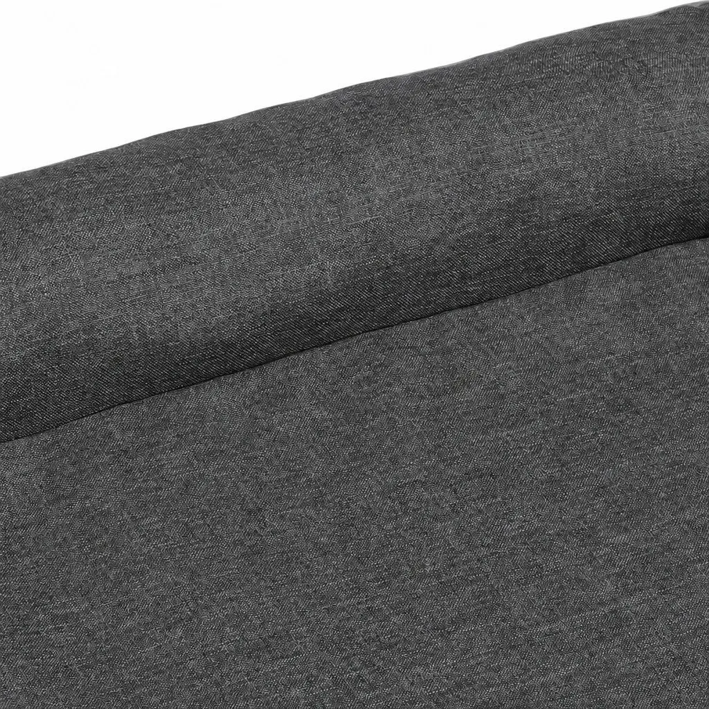 Large Grey Memory Foam Pet Sofa Bed with Bolster Support and Waterproof Lining for Comfort and Joint Relief