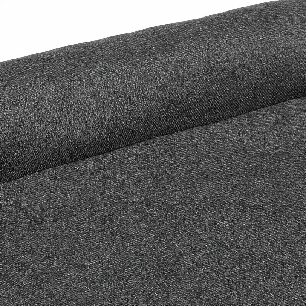 Orthopedic Dog Bed Memory Foam Medium Grey L-Shaped Bolster Removable Washable Cover