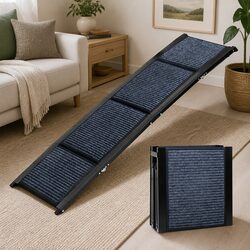 Extra Long Dog Ramp Foldable Pet Portable Anti-Slip Large Breed 100kg Weight