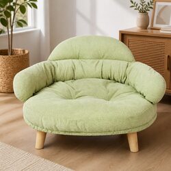 Functional Elevated Pet Sofa for Home Use - Green