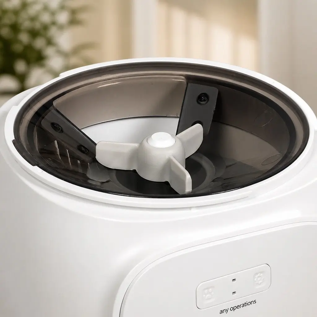 Automatic Pet Feeder ABS Plastic 4L White WiFi App Control Smart Feeding Station