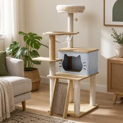Practical Cat Tree Tower for Indoor Spaces 120cm