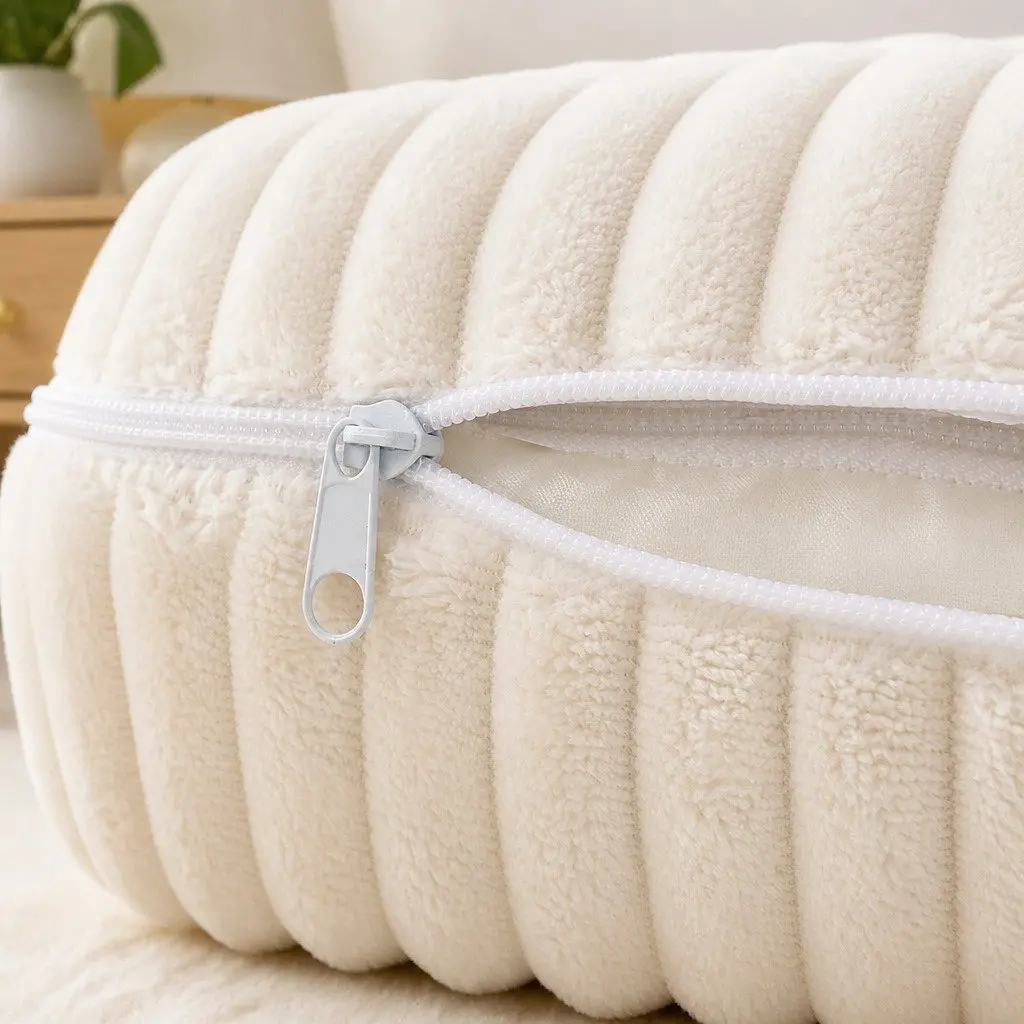 Orthopedic Dog Bed Egg Crate Foam XL Beige Removable Washable Cover