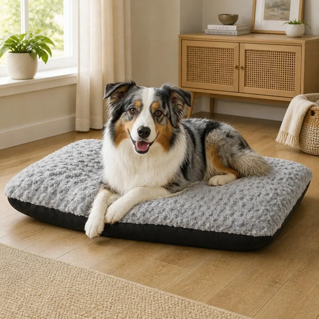 Dog Bed Pet Soft Plush Mattress Joint Support Senior Dogs Washable Comfortable