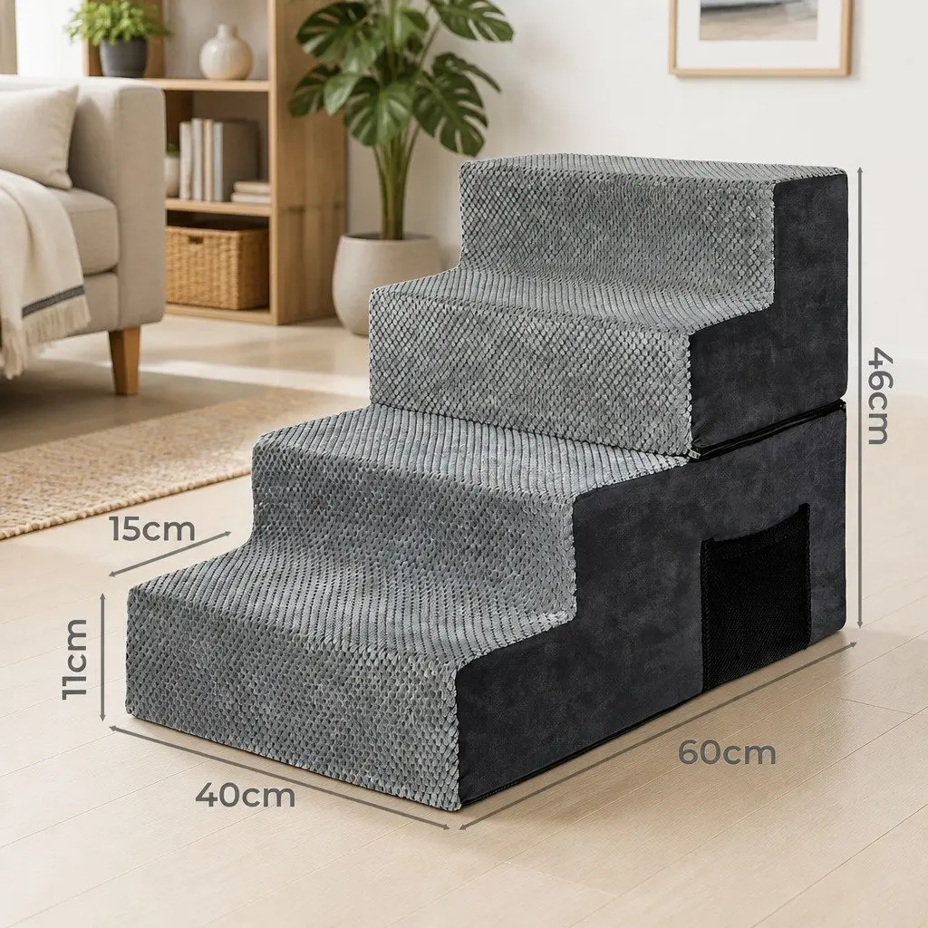 4 Step Pet Stairs for Easy Access