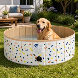 Practical 120cm Foldable Pet Pool for Home Use