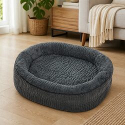 Practical XL Grey Orthopedic Dog Bed for Daily Use