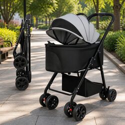 Practical 3-in-1 Pet Stroller for Everyday Use