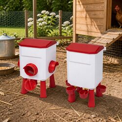 Functional Chicken Feeder and Waterer Set for Everyday Use