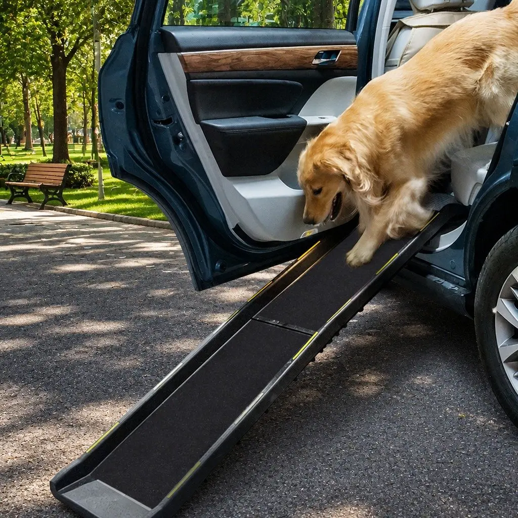Dog Ramp Foldable Portable Polyethylene Large Black