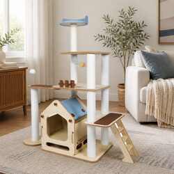 Multi-Level Cat Tower for Home Use