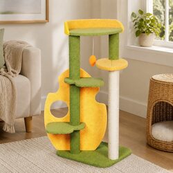 Functional Cat Tree for Active Play and Relaxation