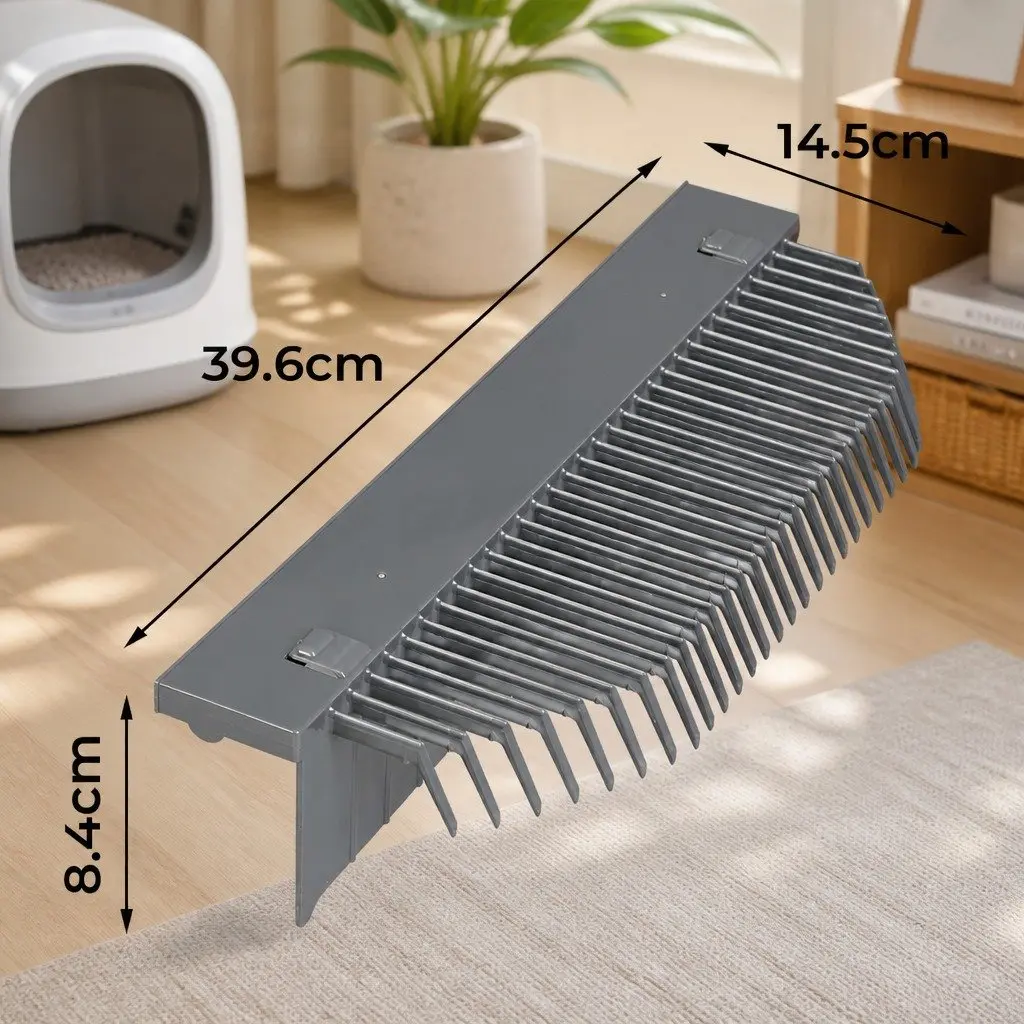 Replaceable Rake for Automatic Litter Box ABS 39.6cm x 14.5cm x 8.4cm Grey