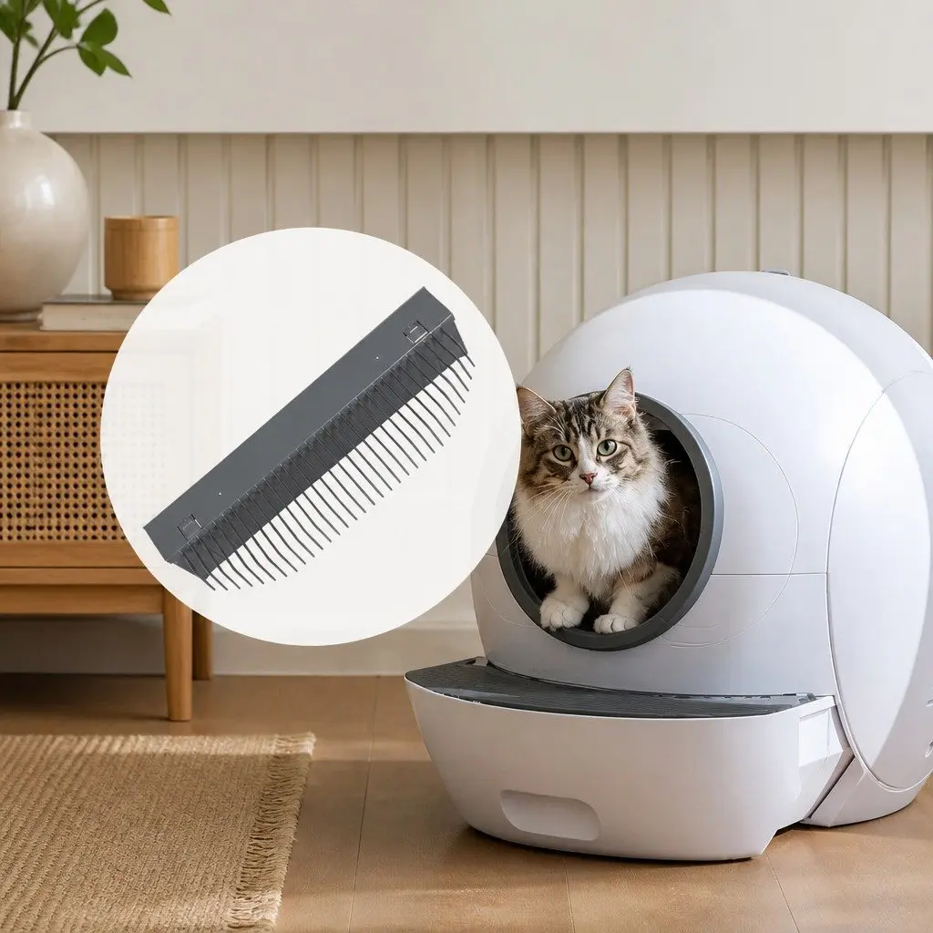 Replaceable Rake for Automatic Litter Box ABS 39.6cm x 14.5cm x 8.4cm Grey