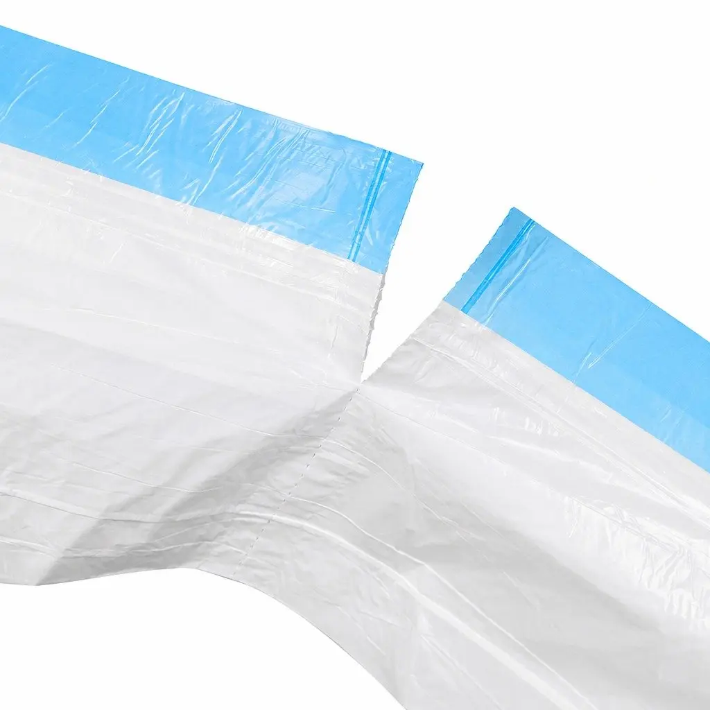 Waste Bags Disposable Plastic 55cm x 28cm White 6 Rolls